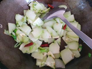 佛手瓜炒鸡蛋的做法步骤:9
