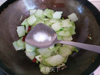 佛手瓜炒鸡蛋的做法步骤:10