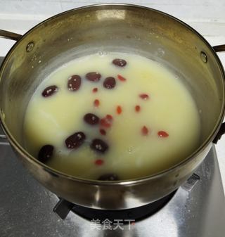山药红枣小米粥的做法步骤:6