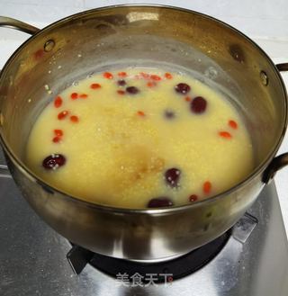 山药红枣小米粥的做法步骤:7