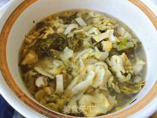 酸菜汆白肉的做法步骤:4