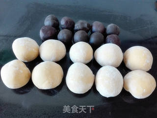 南瓜豆沙包(一次发酵)的做法步骤:2