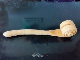 南瓜心形花卷（一次发酵）的做法步骤：4