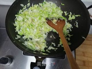 #咸肉炒牛心包菜的做法图解5