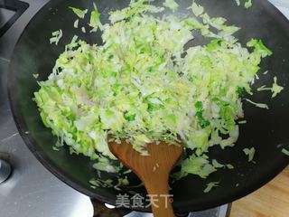 #咸肉炒牛心包菜的做法图解6