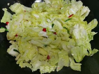 包菜炒粉丝的做法步骤：5