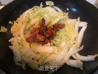白菜炖粉丝的做法步骤:4