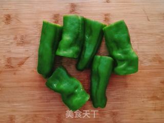 虎皮尖椒酿肉的做法步骤:5