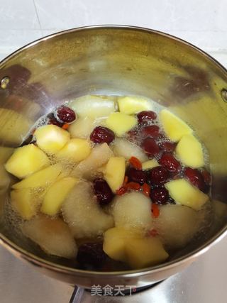 红枣雪梨苹果汤的做法步骤:8