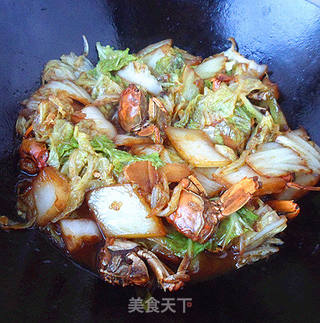 白菜——河蟹烧白菜的做法步骤：8