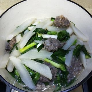 牛肉丸子炖萝卜的做法步骤:13