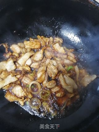 五花肉烧扁豆的做法步骤：4