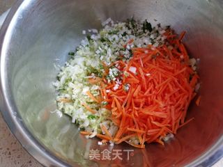 低脂白菜团子的做法步骤:3
