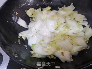 醋溜白菜的做法步骤:4
