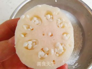桂花红枣糯米藕的做法步骤:6