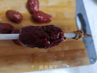 桂花红枣糯米藕的做法步骤:8
