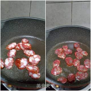 腊肠炒冬笋的做法步骤:3