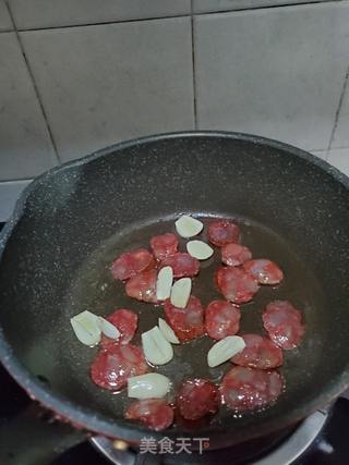腊肠炒冬笋的做法步骤:4