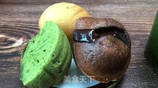 三色栗子玛德琳,浓郁黄油香气,满满文艺气质,松软香甜小甜品。的做法步骤:21