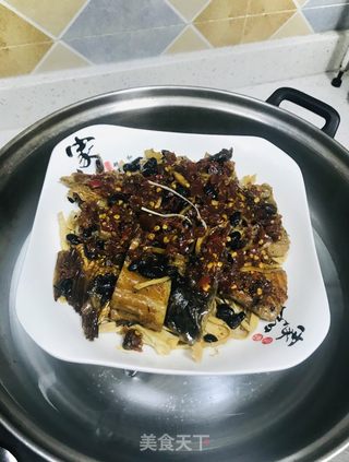 笋干蒸鱼干的做法步骤：7