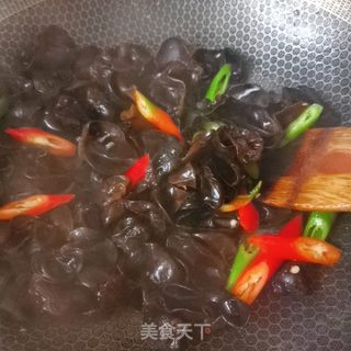 猪肝炒木耳的做法步骤:6