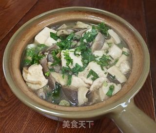 砂锅平菇豆腐的做法步骤：7