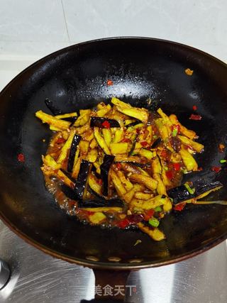 鱼香茄子的做法步骤:14