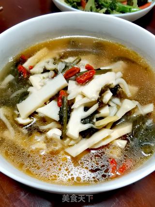 雪菜笋片汤的做法步骤:7
