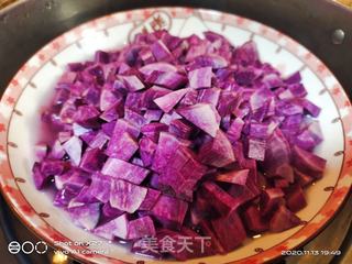 紫薯豆沙包的做法步骤：2