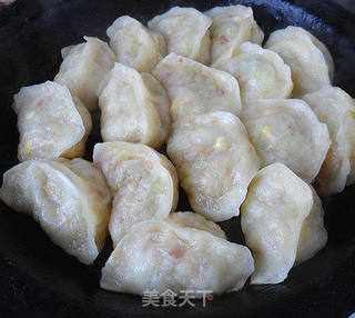 大白菜素煎饺的做法步骤:10