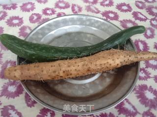 黄瓜炒山药的做法步骤：1