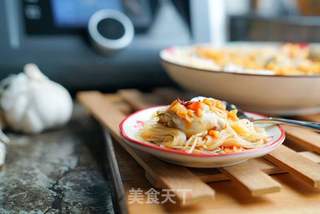 蒜蓉粉丝蒸蚝肉的做法步骤:12