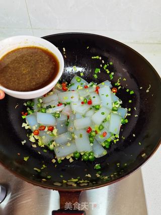 炒凉粉的做法步骤:8