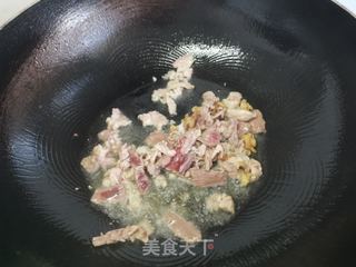 卤香干丝炒肉的做法步骤:5