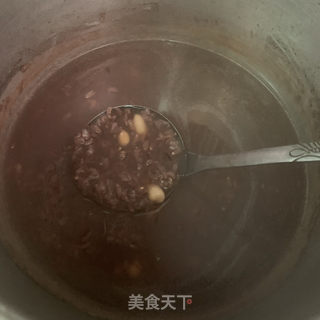 黑糯米花生粥的做法步骤：6