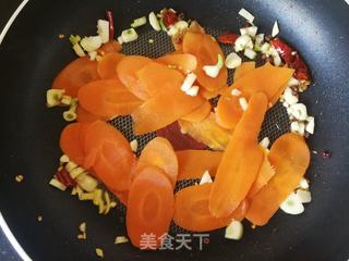 胡萝卜炒菠菜的做法步骤：6