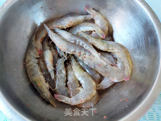 空气炸锅版椒盐虾的做法步骤:9