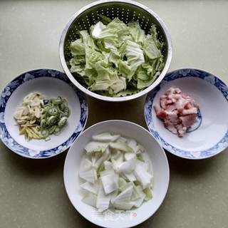 白菜豆腐炖粉条的做法步骤:5