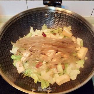 白菜豆腐炖粉条的做法步骤:11