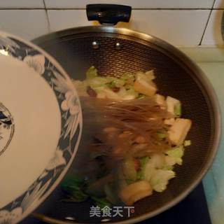 白菜豆腐炖粉条的做法步骤:12