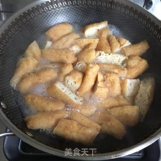 家常油豆腐的做法步骤：3