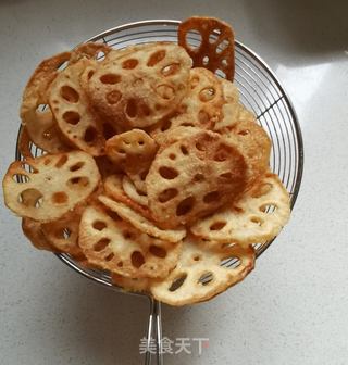 脆炸藕片的做法步骤:9