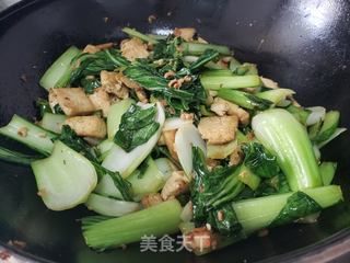 青菜炒豆腐的做法步骤:5