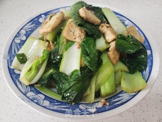青菜炒豆腐的做法步骤:6