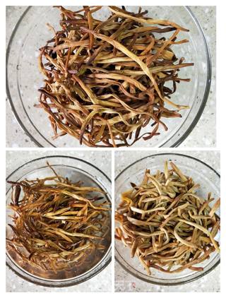 黄花菜炖鸡煲的做法步骤:3