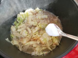 虾仁白菜炖粉条的做法步骤:10