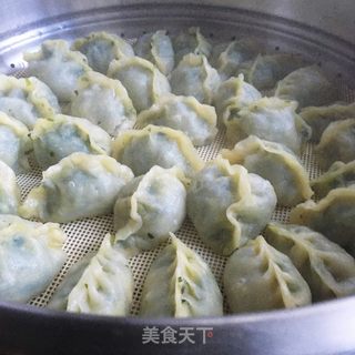 菠菜鸡蛋蒸饺的做法步骤：12