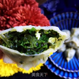 菠菜鸡蛋蒸饺的做法步骤：15