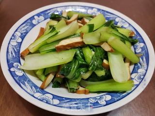 青菜炒豆干的做法步骤：6