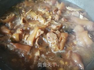 猪蹄炖黄豆的做法步骤:22